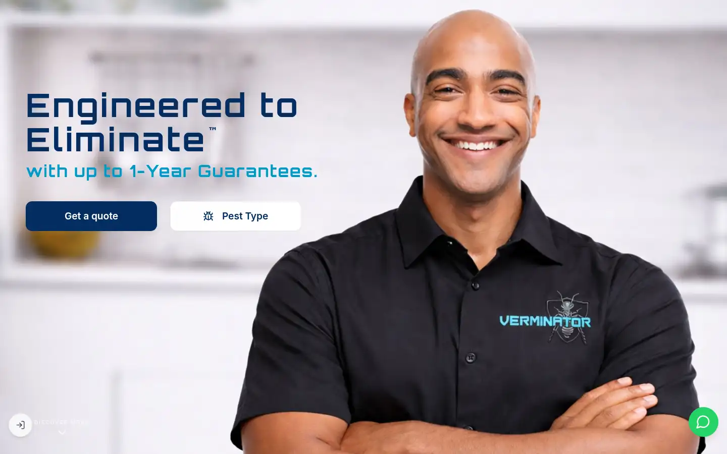 Screenshot of verminator.co.za