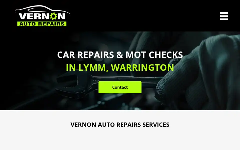 Screenshot of vernonautorepairs.co.uk
