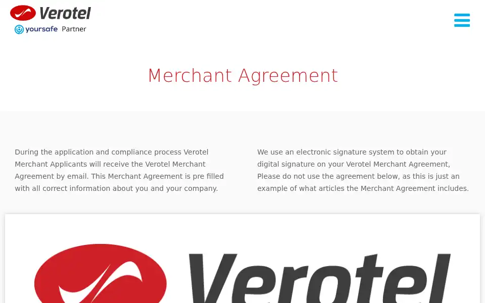 Screenshot of verotel.com