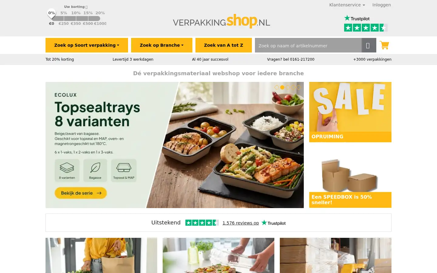 Screenshot of verpakkingshop.nl