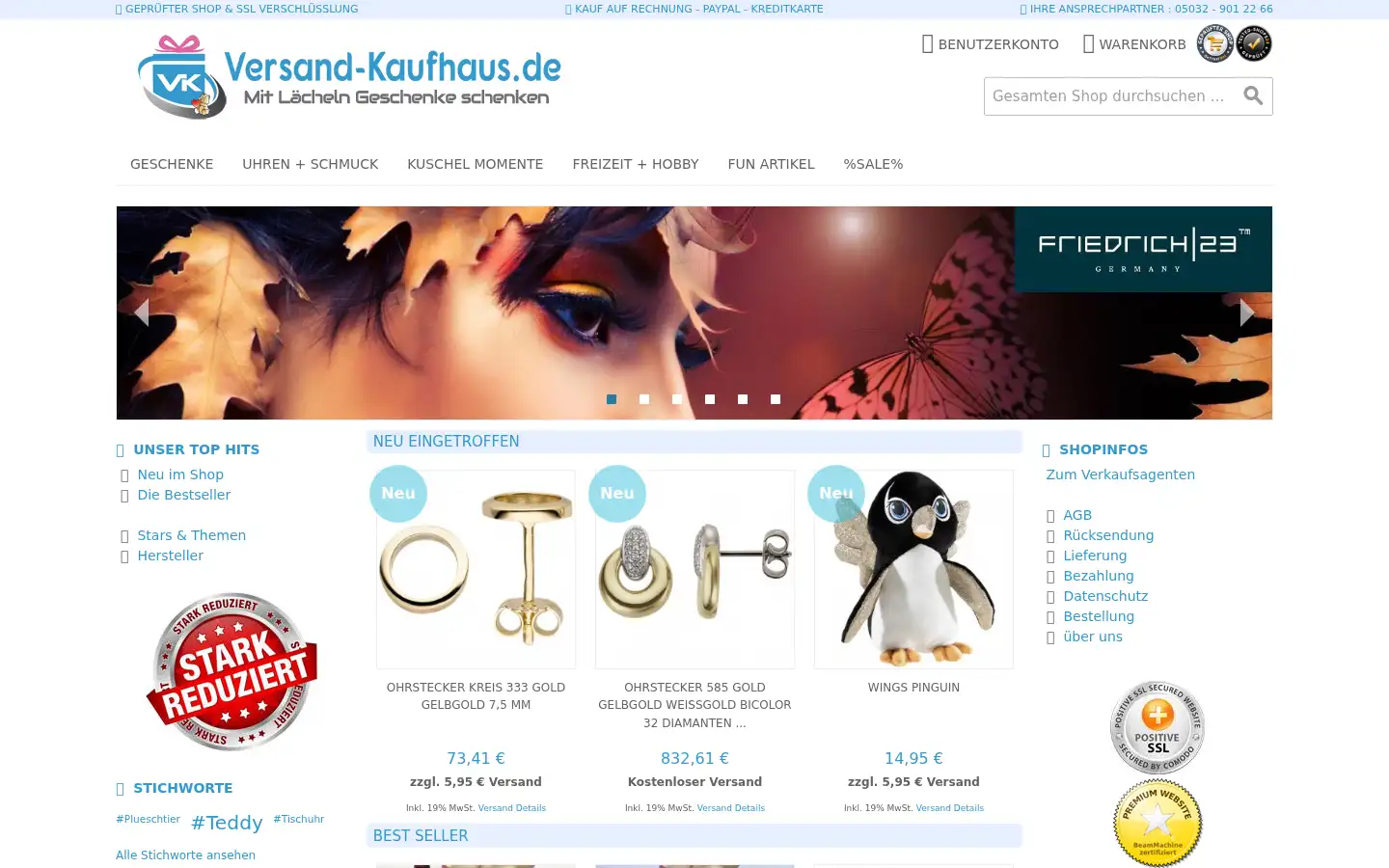 Screenshot of versand-kaufhaus.de