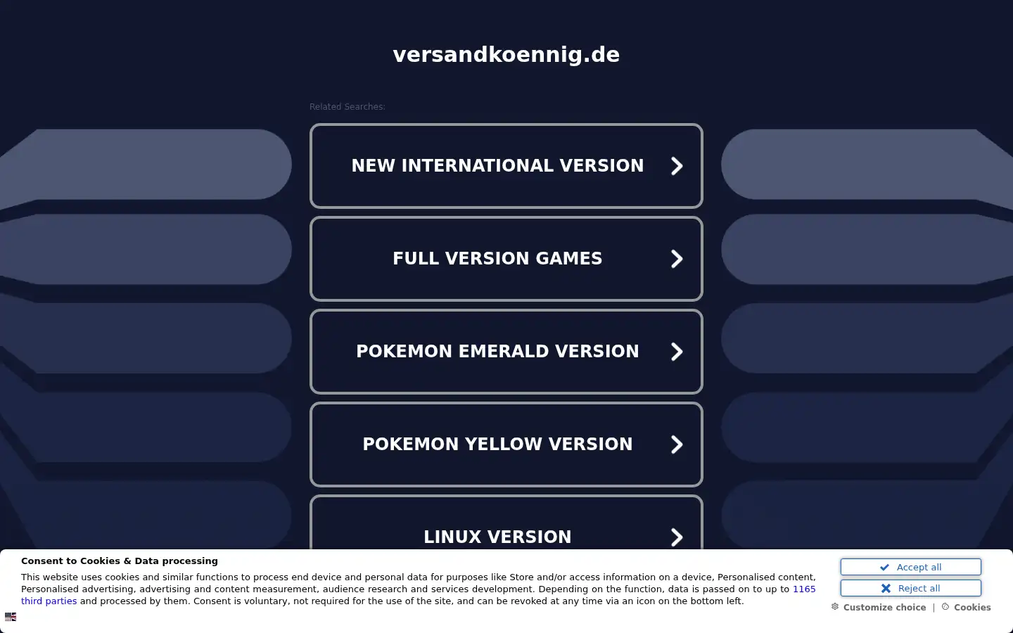 Screenshot of versandkoennig.de