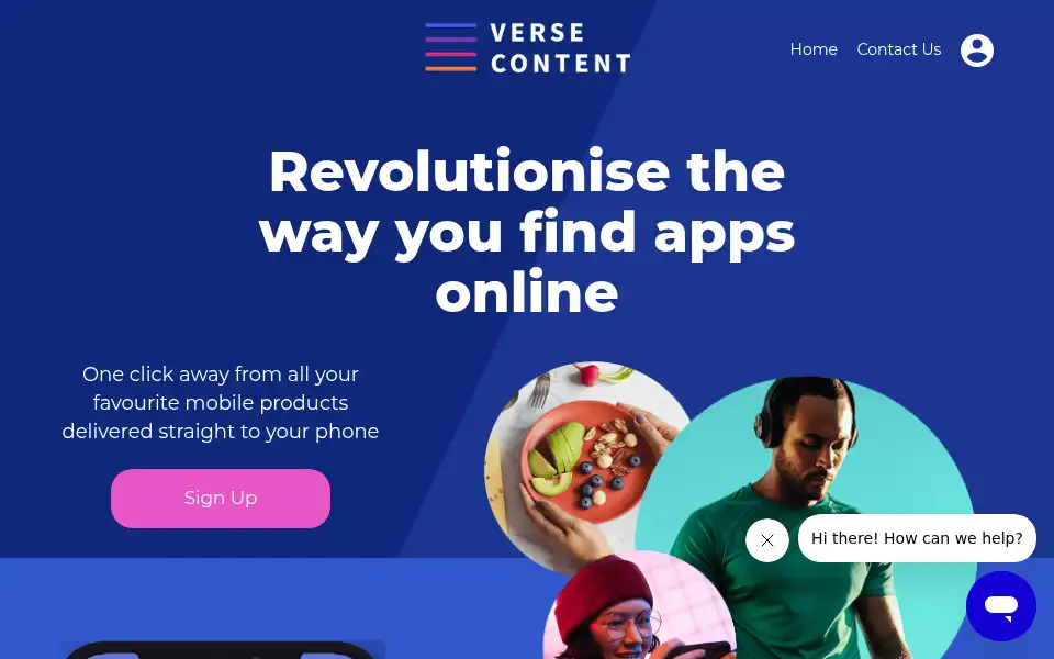 Screenshot of versecontents.com