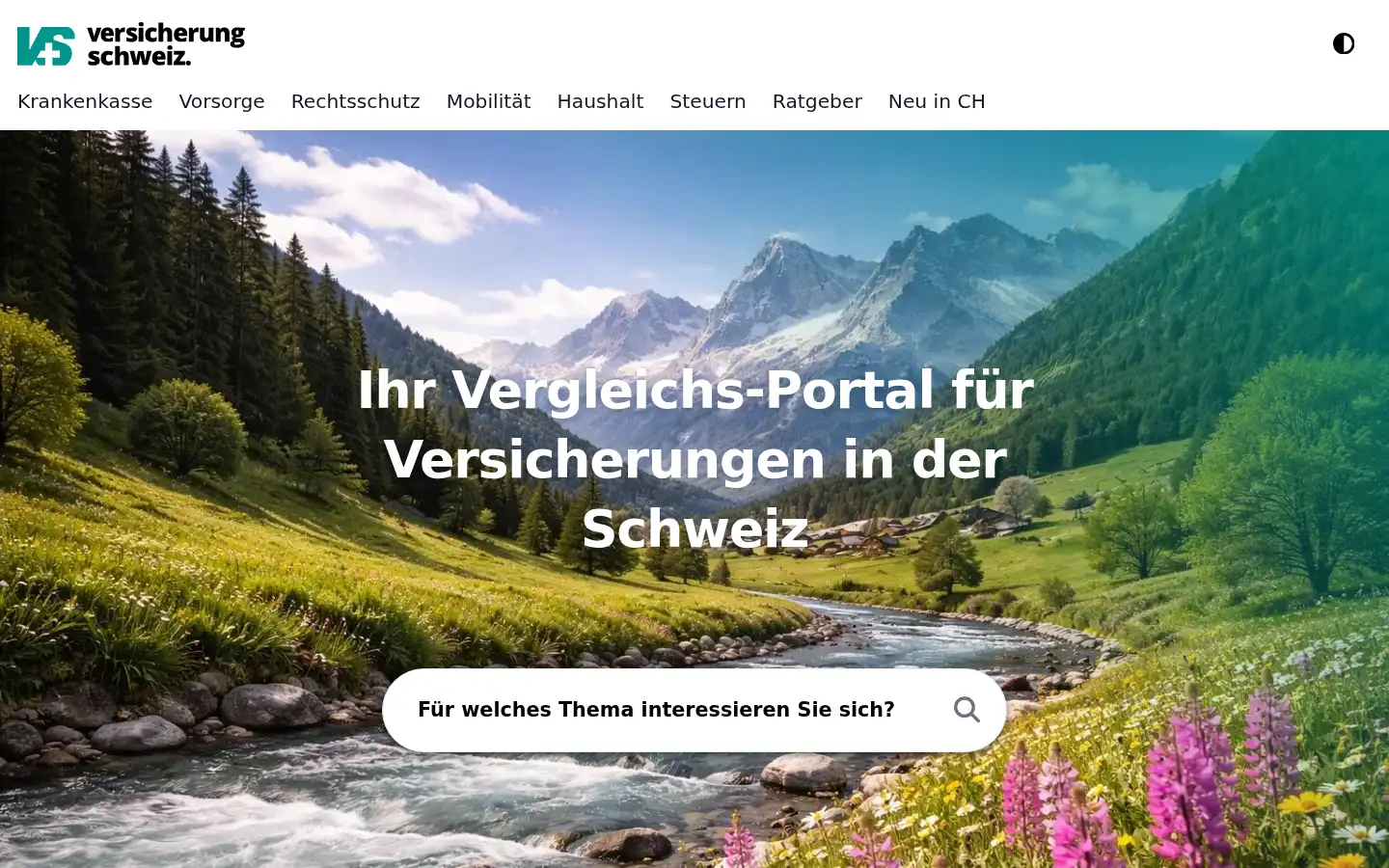 Screenshot of versicherung-schweiz.ch