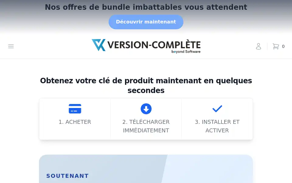 Screenshot of version-complete.fr