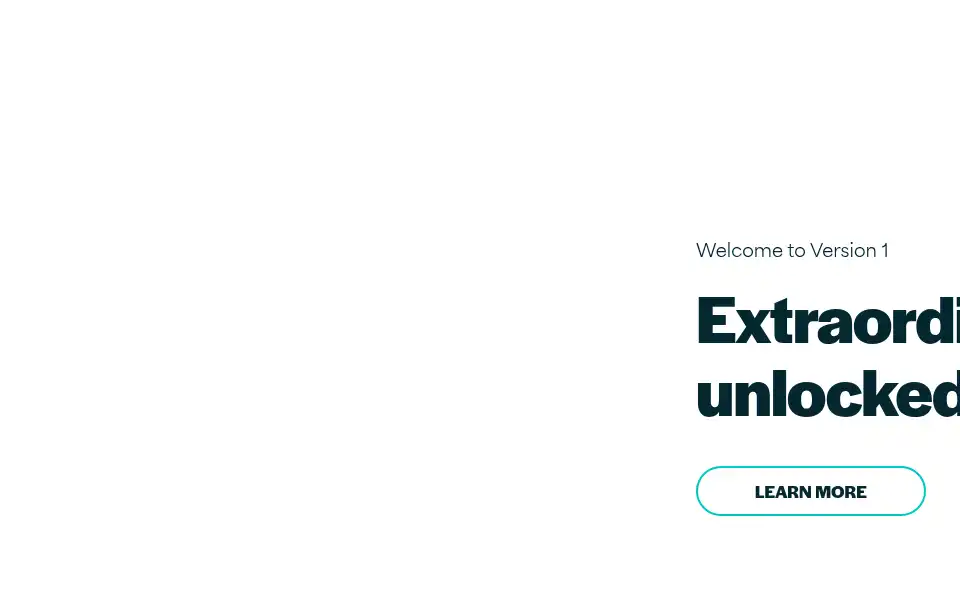Screenshot of version1.com