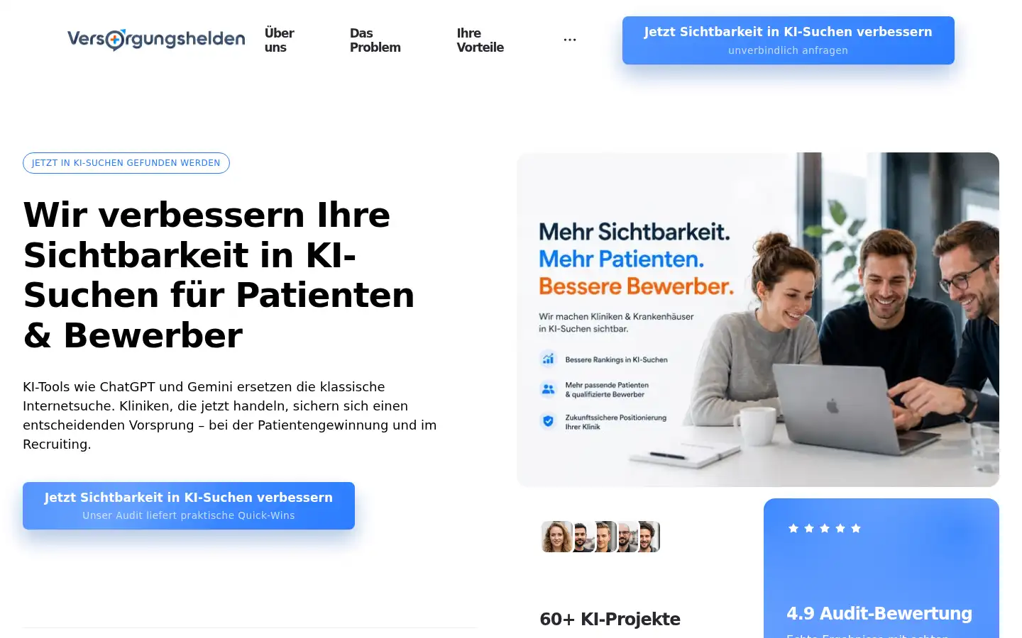 Screenshot of versorgungshelden.de