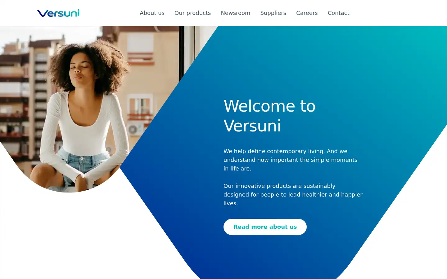 Screenshot of versuni.com