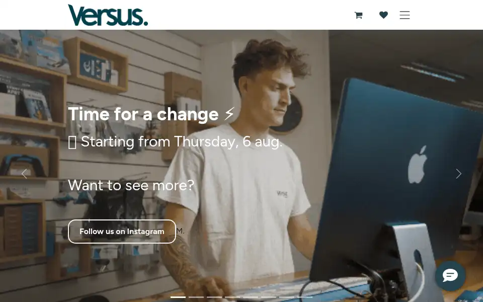 Screenshot of versusshop.nl