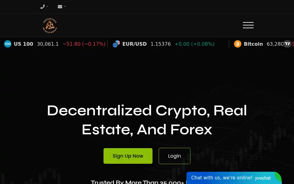 Screenshot of vertexfunds.org