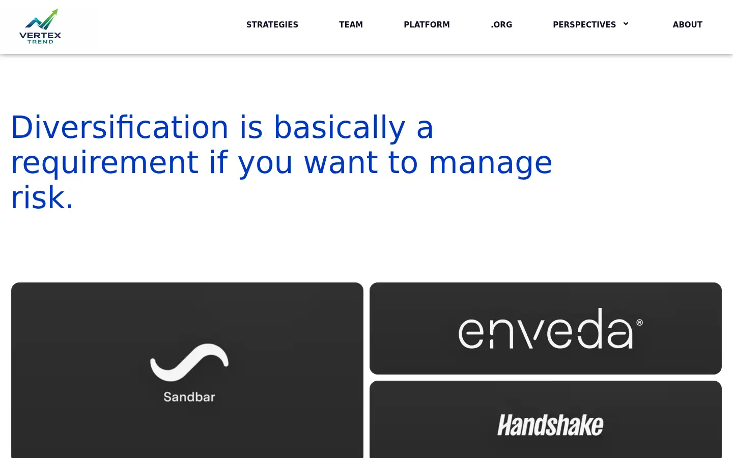 Screenshot of vertextrend-capital.com