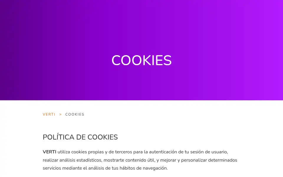 Screenshot of verti.es