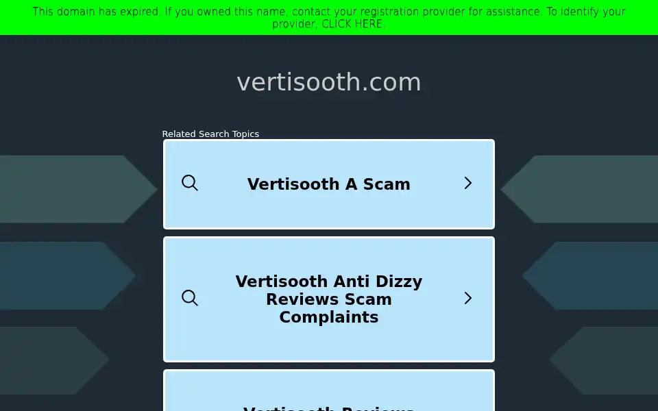 Screenshot of vertisooth.com