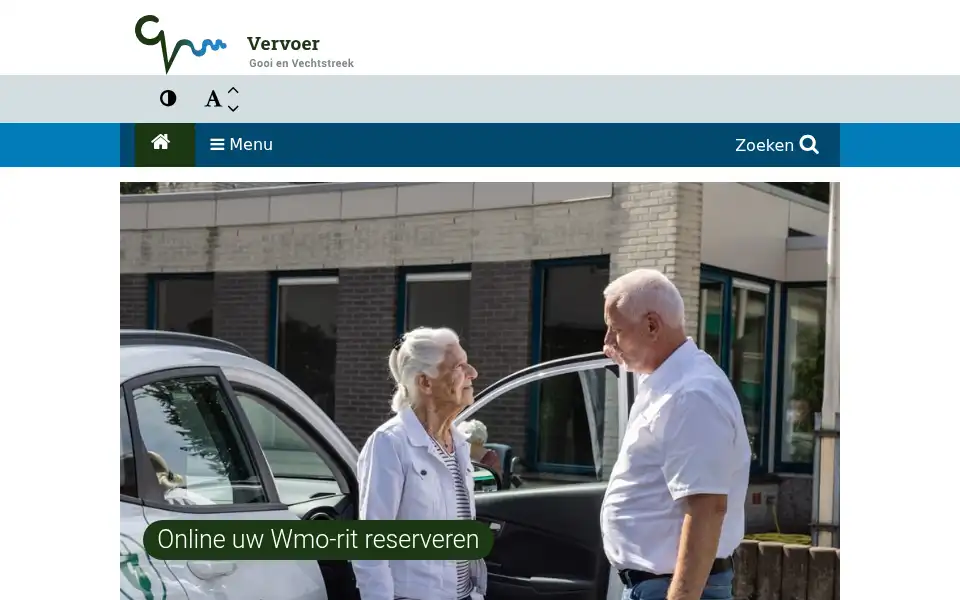 Screenshot of vervoergv.nl