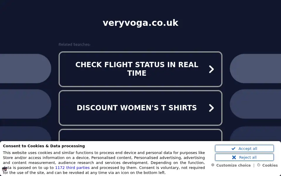 Screenshot of veryvoga.co.uk