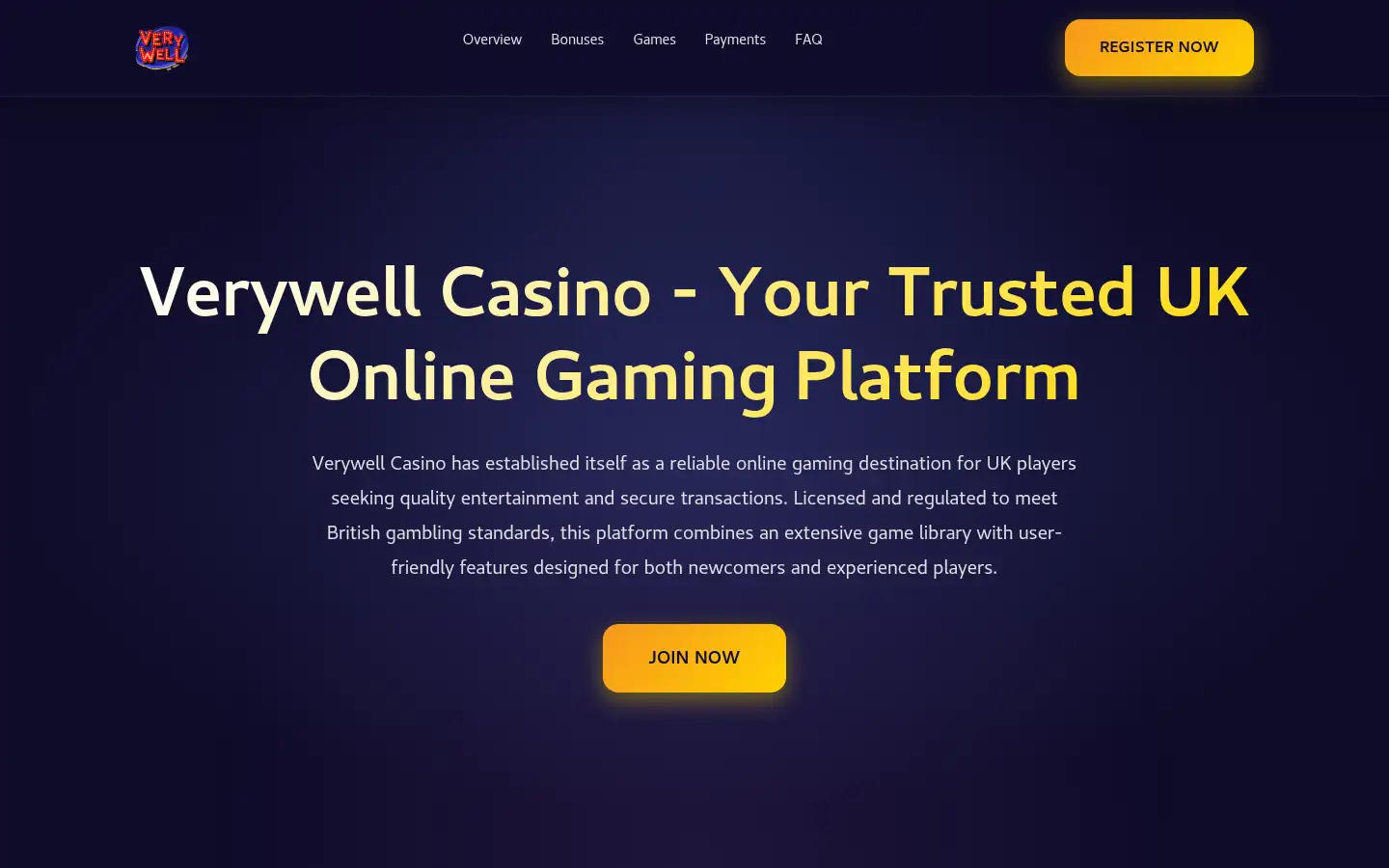 Screenshot of verywellcasino.app