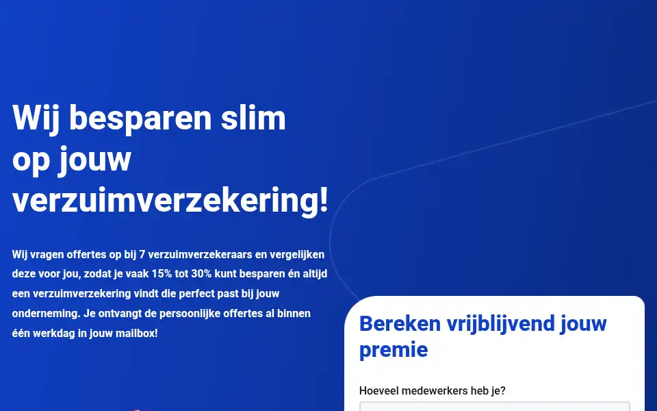 Screenshot of verzekerverzuim.nl