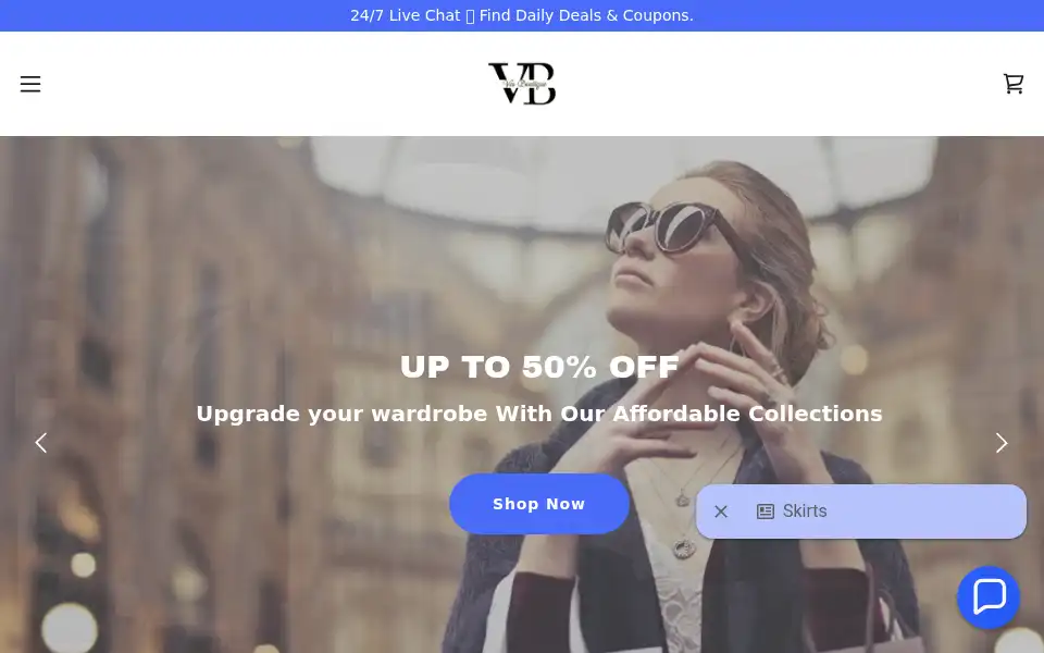Screenshot of vesboutiques.com
