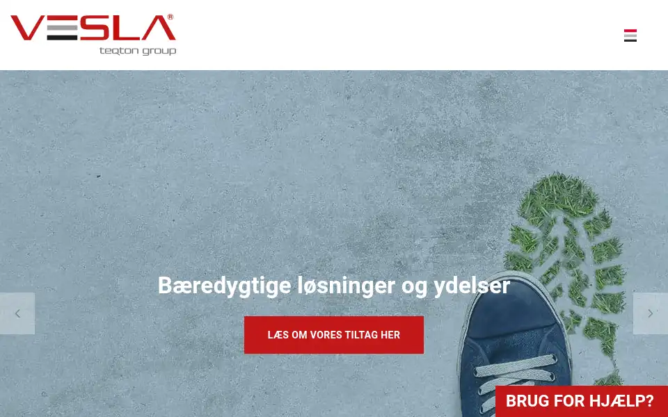 Screenshot of vesla.dk