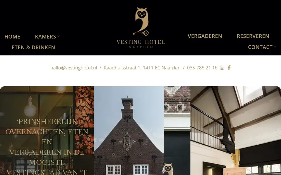 Screenshot of vestinghotel.nl