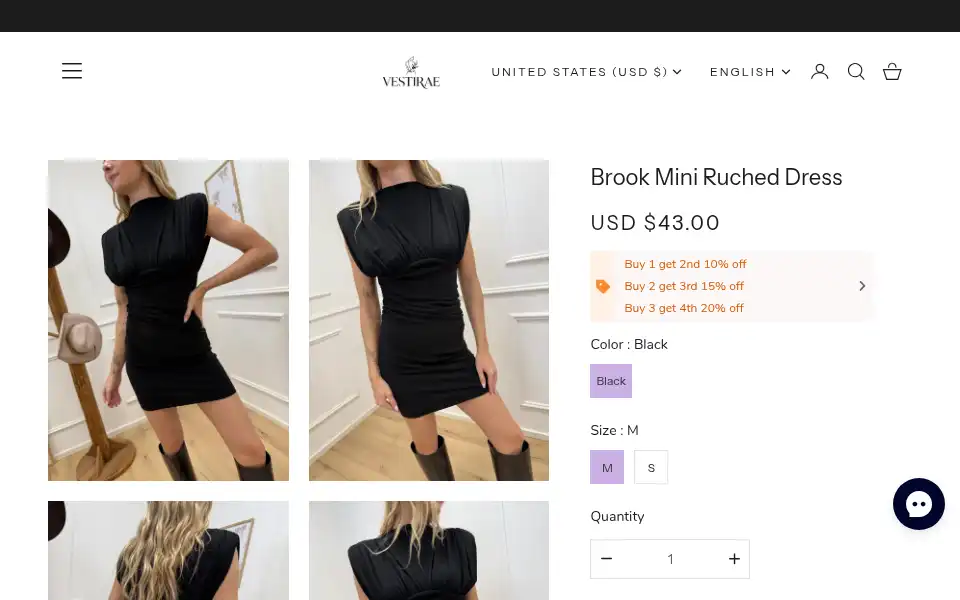 Screenshot of vestirae.com