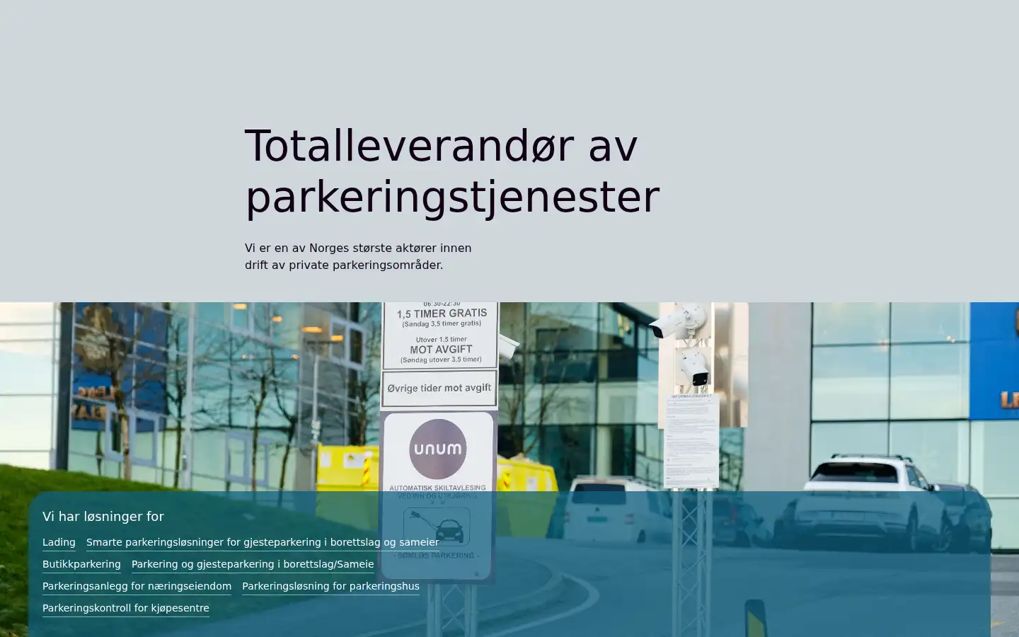 Screenshot of vestpark.no
