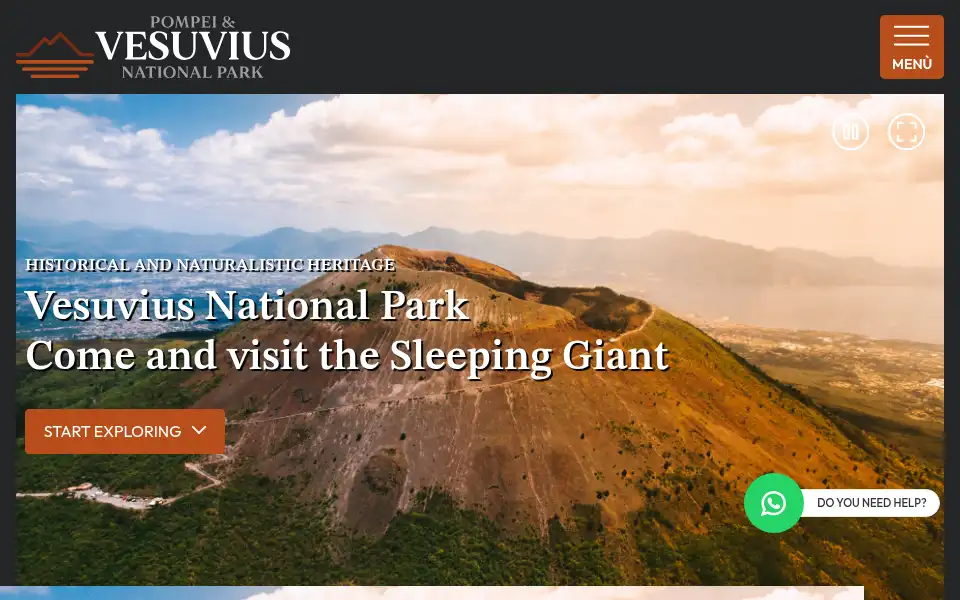 Screenshot of vesuviusnationalpark.it