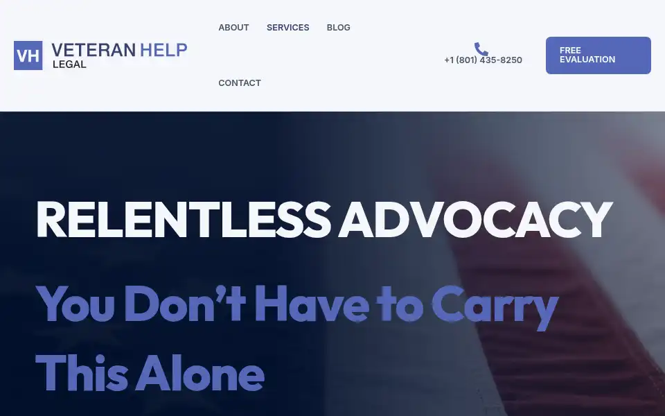 Screenshot of veteranhelp.com