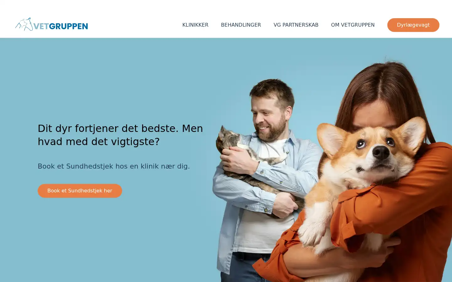 Screenshot of vetgruppen.dk