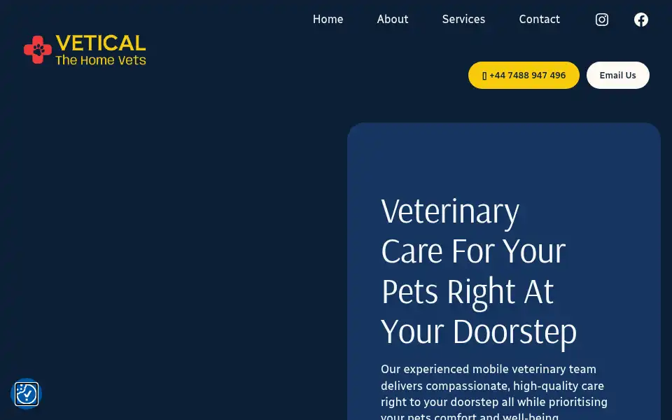 Screenshot of vetical.co.uk