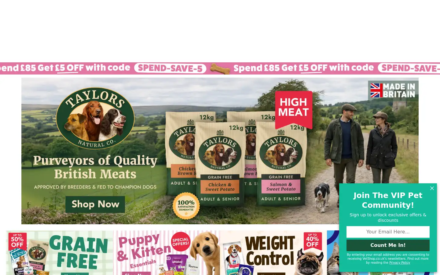 Screenshot of vetshop.co.uk