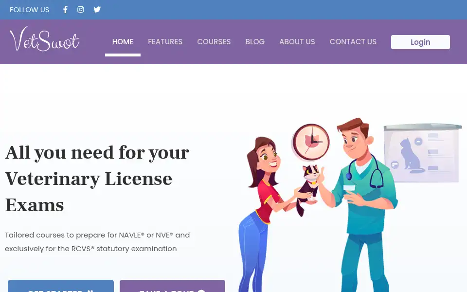 Screenshot of vetswot.com