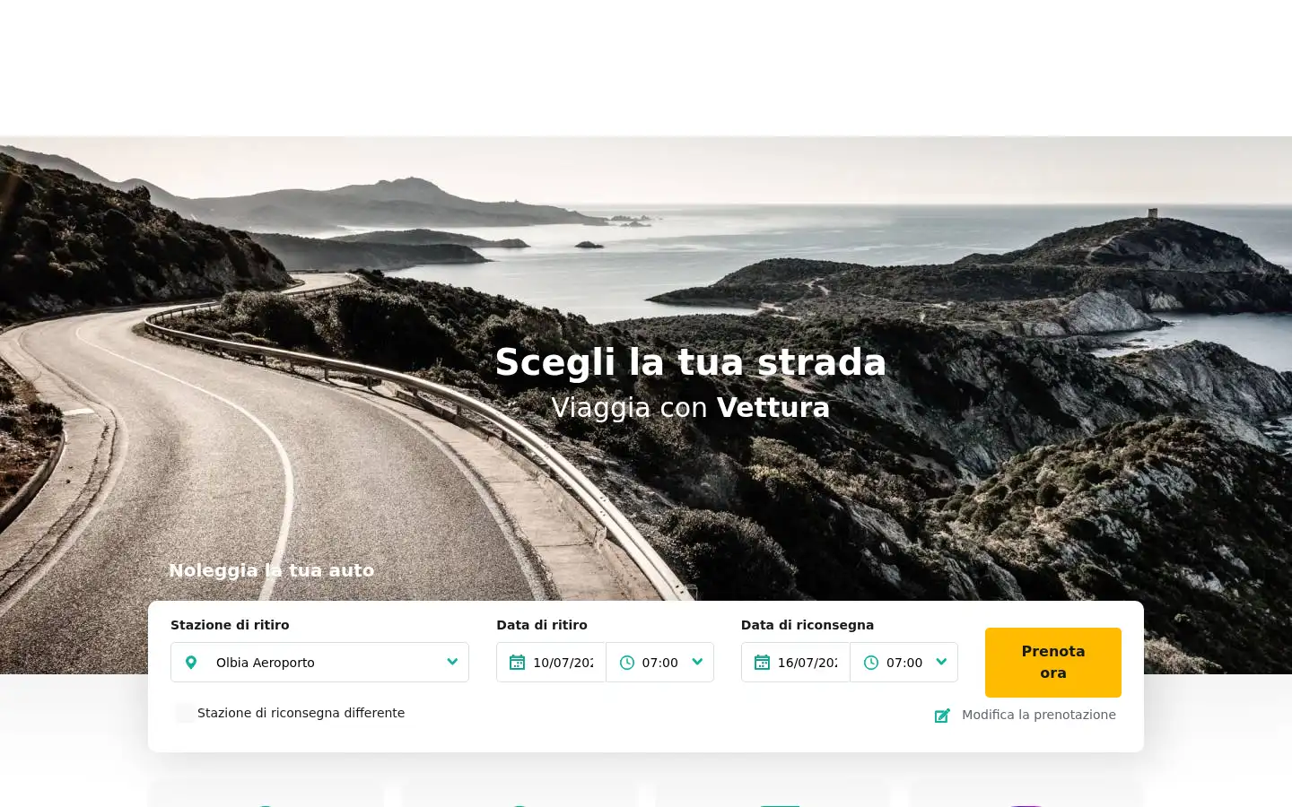 Screenshot of vettura.eu