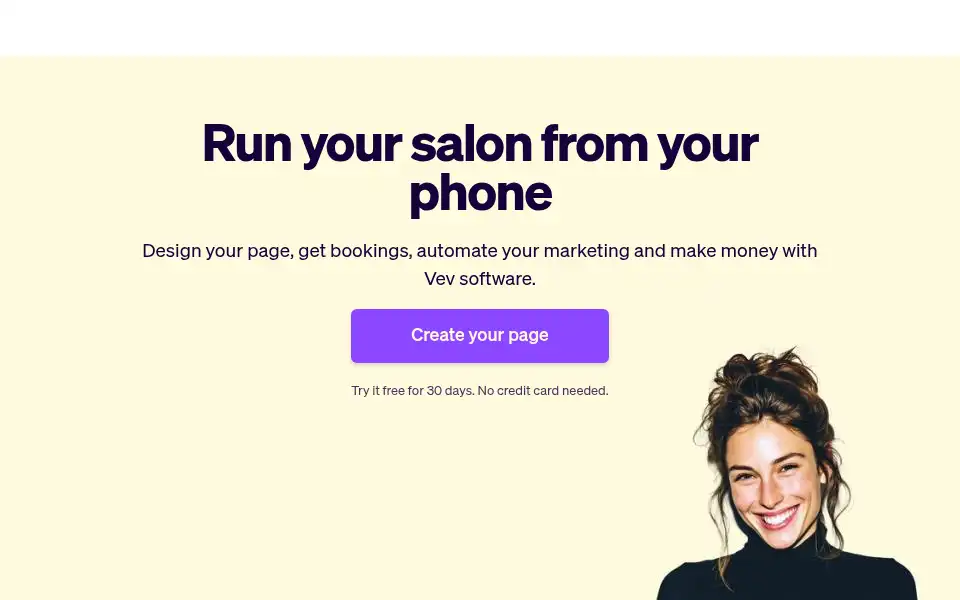 Screenshot of vev.co