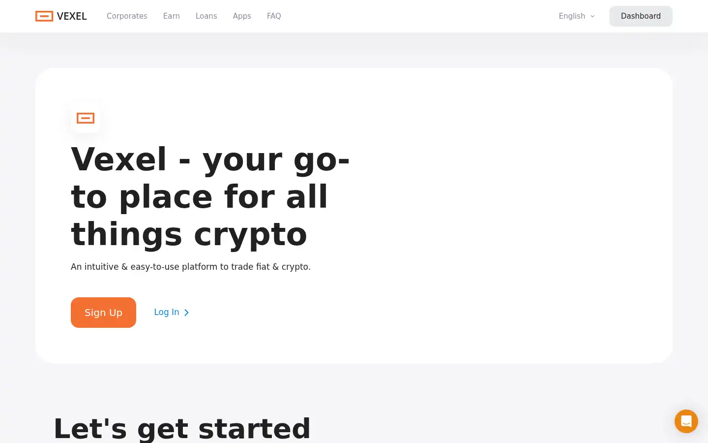 Screenshot of vexel.com