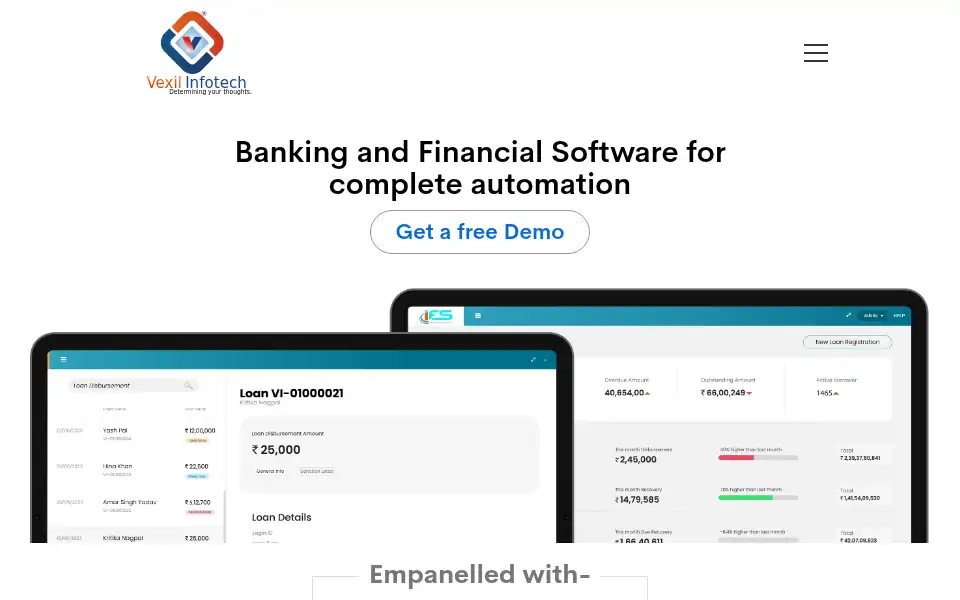Screenshot of vexilinfotech.com