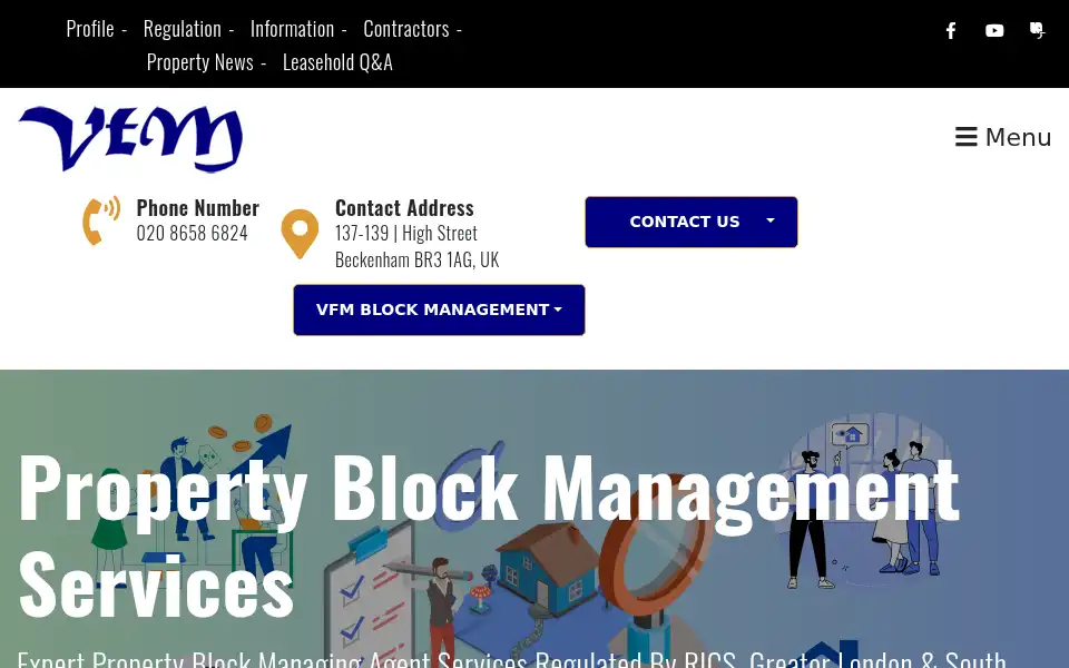 Screenshot of vfmproperty.com