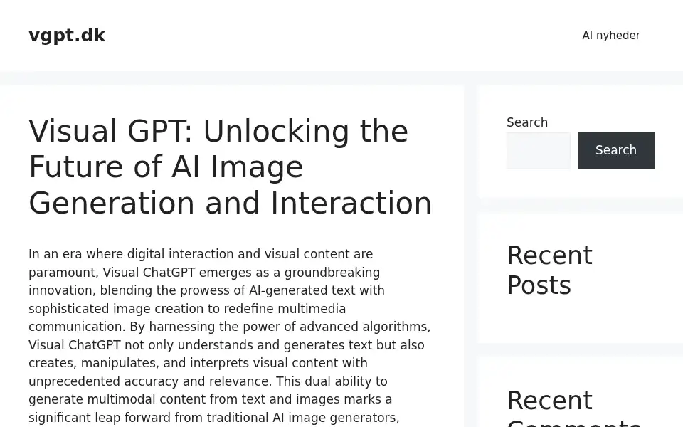 Screenshot of vgpt.dk
