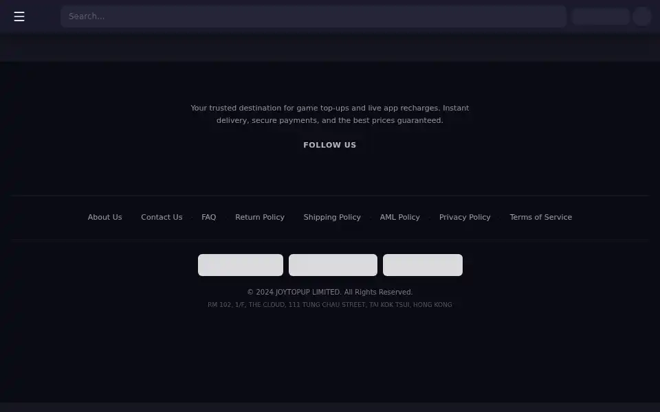 Screenshot of vgtopup.com