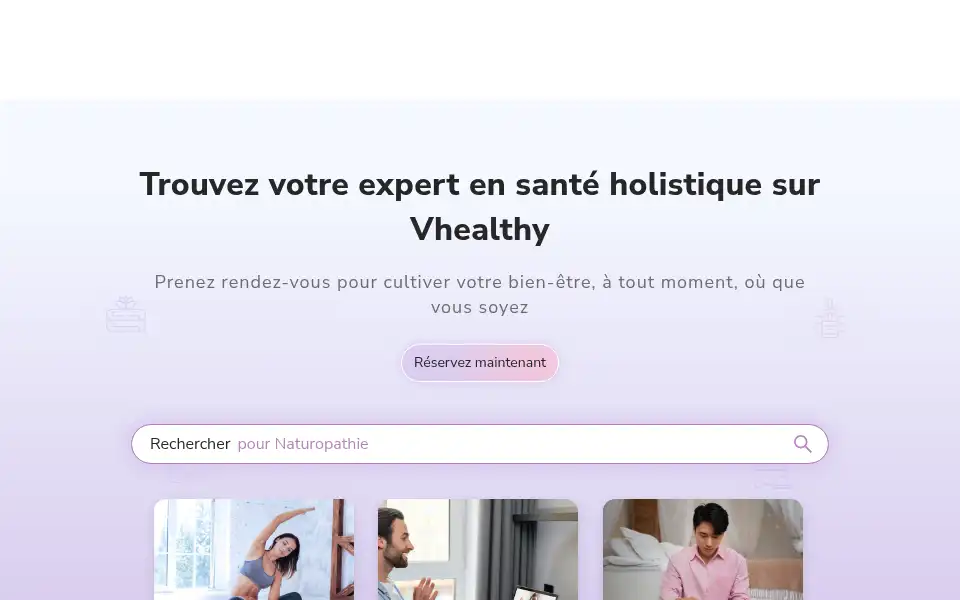 Screenshot of vhealthy.fr