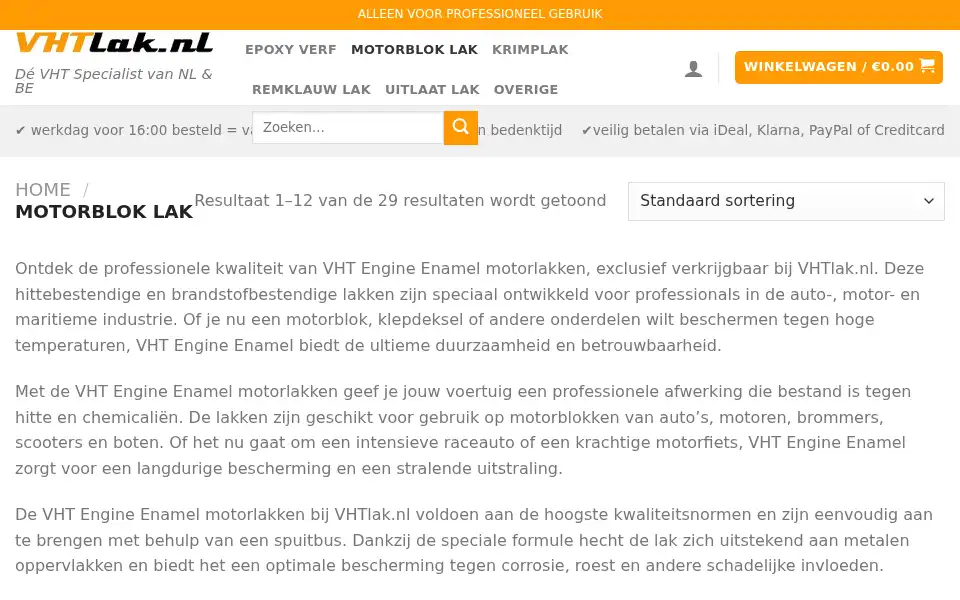 Screenshot of vhtlak.nl