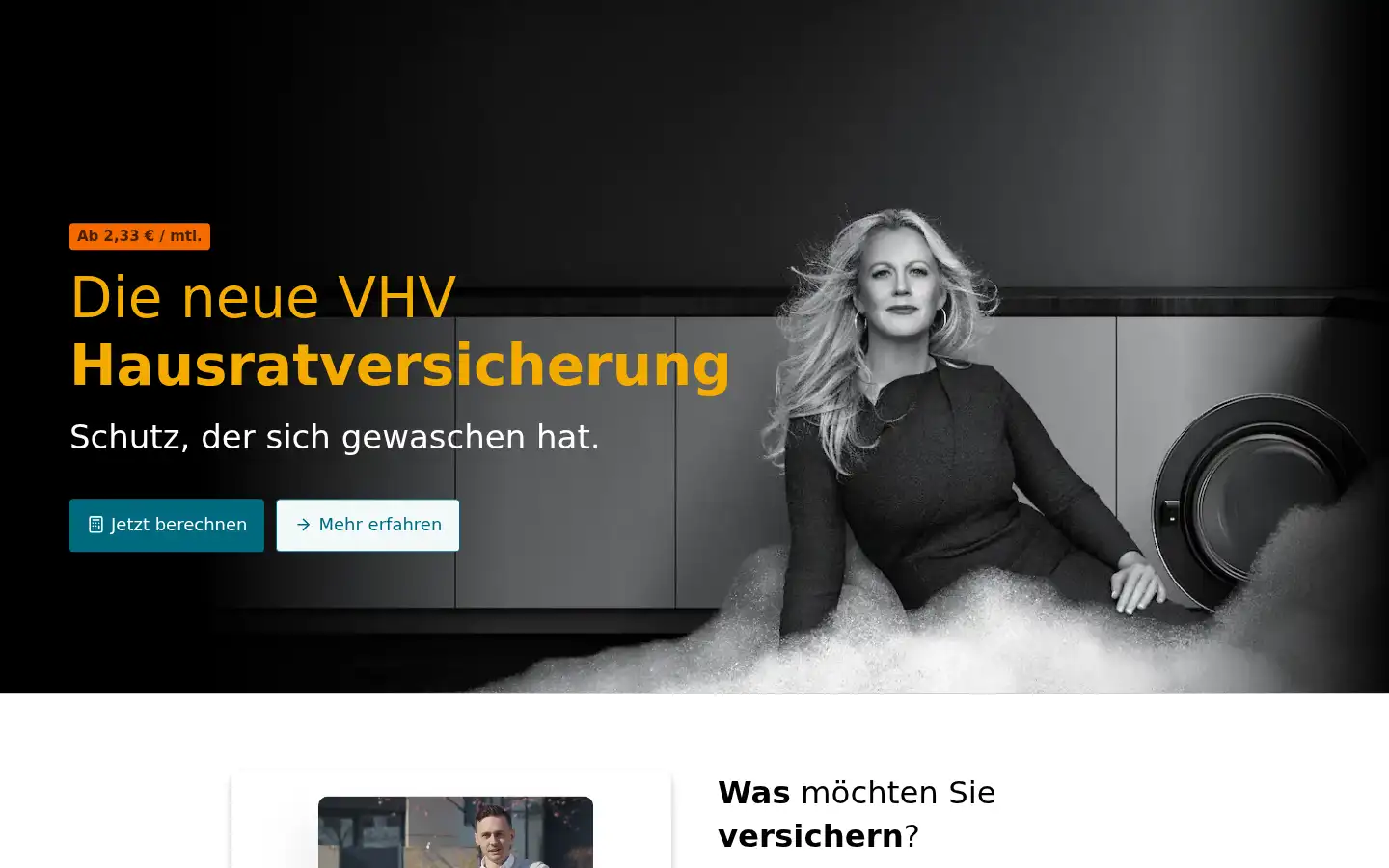 Screenshot of vhv.de