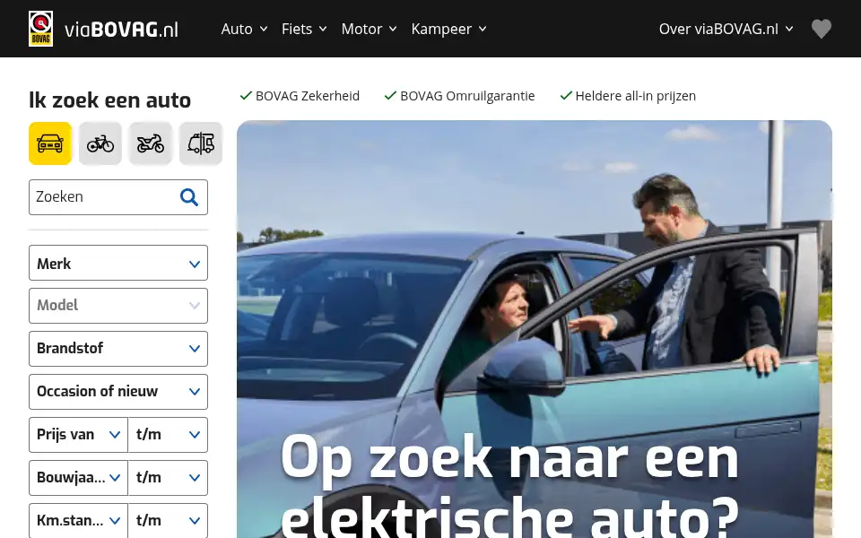 Screenshot of viabovag.nl