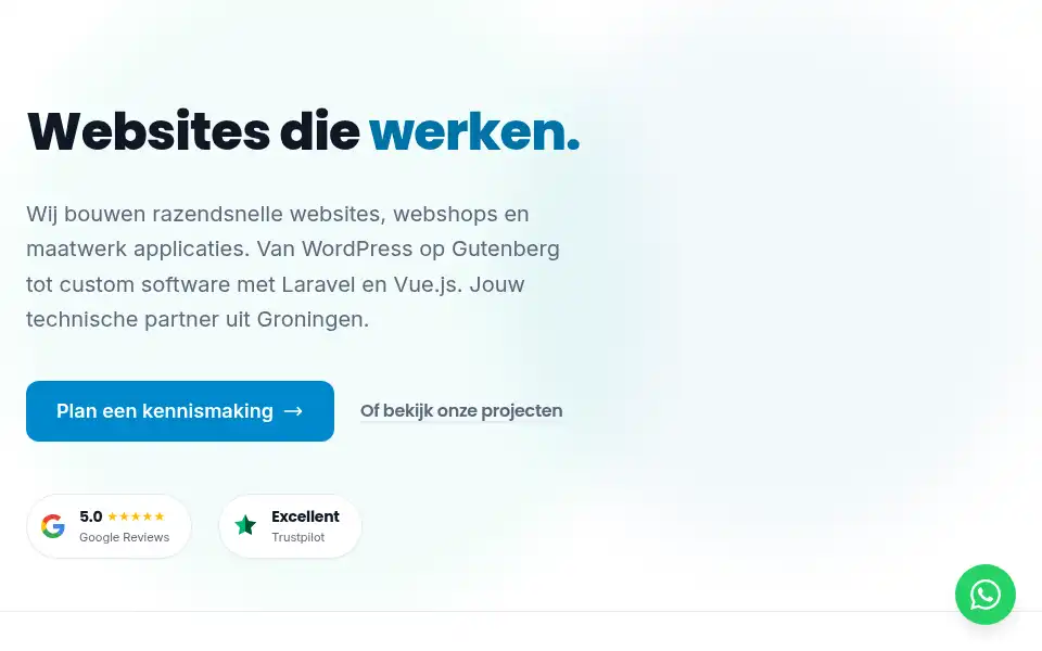 Screenshot of viadev.nl