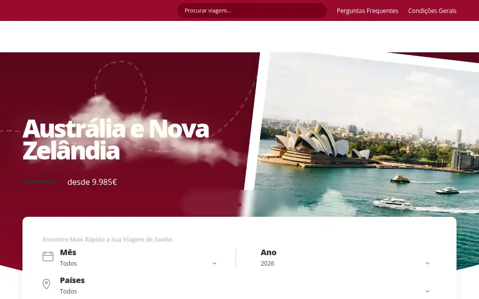 Screenshot of viagensfernandes.pt