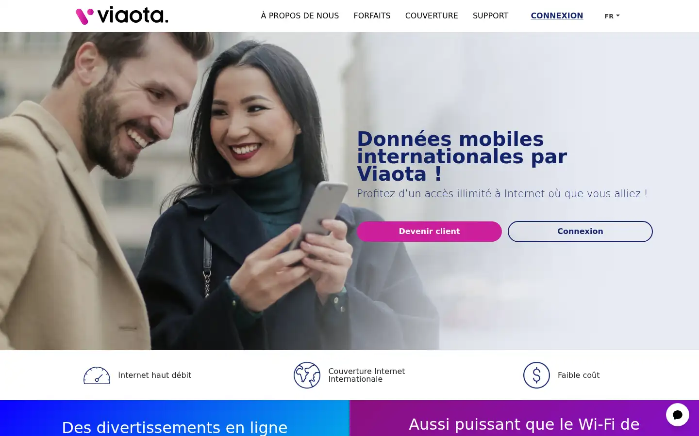 Screenshot of viaota.com