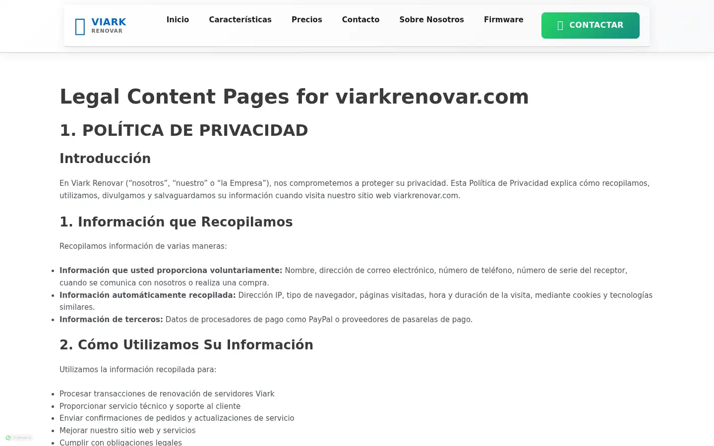Screenshot of viarkrenovar.com