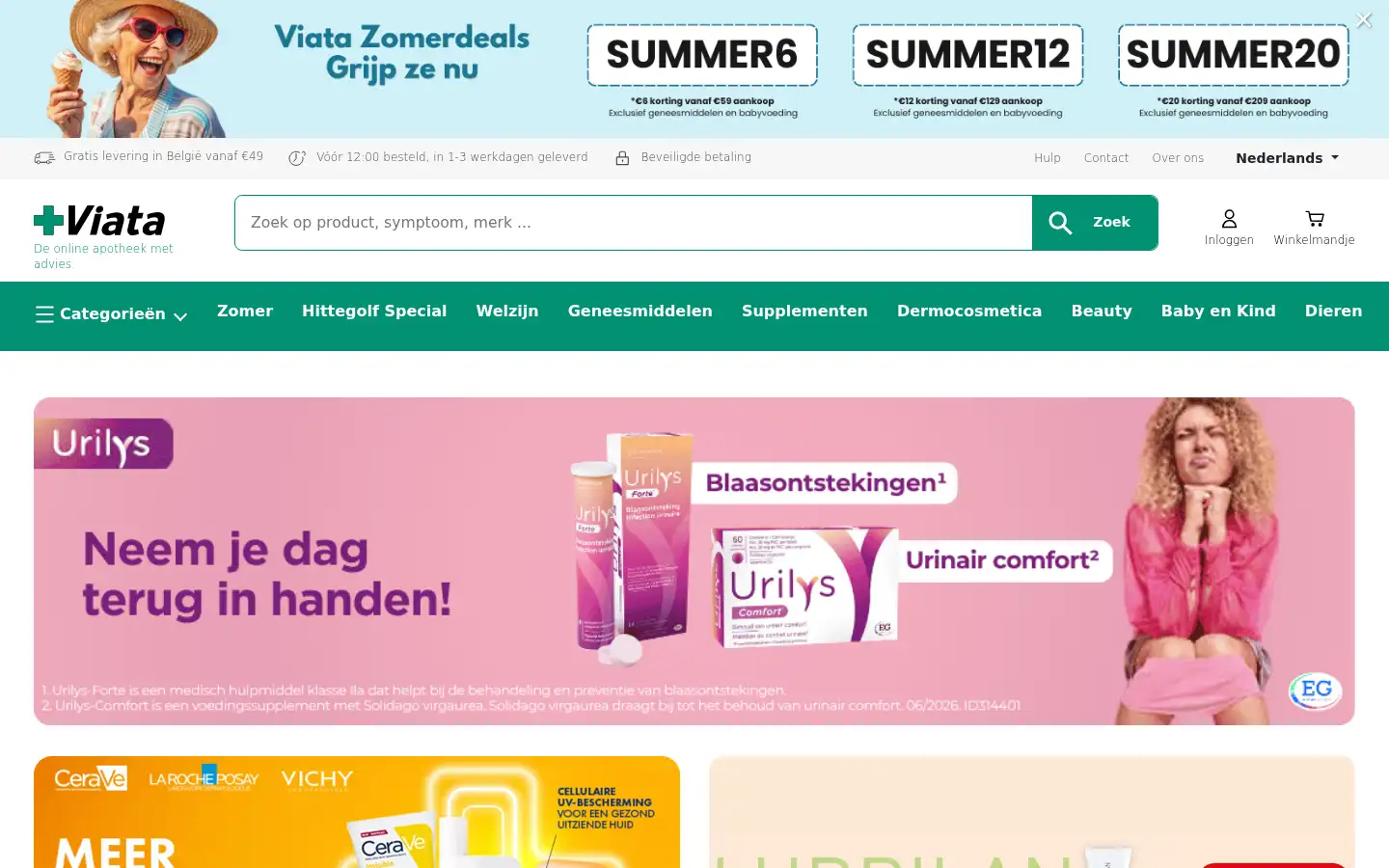 Screenshot of viata.be