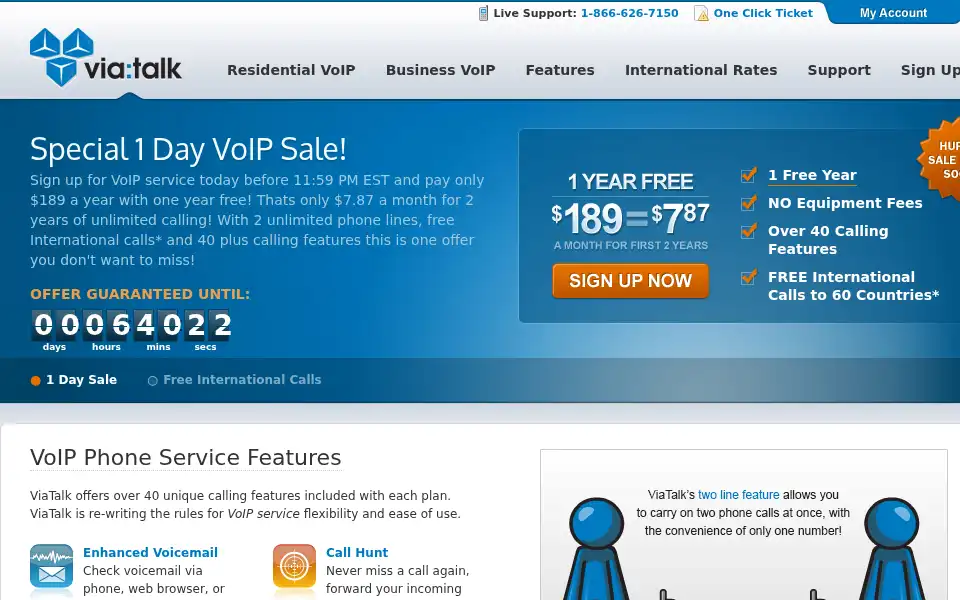 Screenshot of viatalk.com