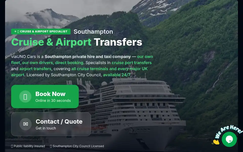 Screenshot of viauno.co.uk